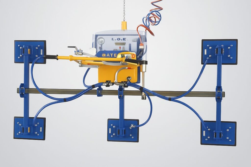 ventosa per lamiera con portata da 600 kg a 1500 kg con alimentazione elettrica o a batteria