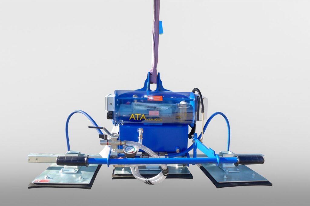 ventosa per marmo con portata da 375 kg a 1125 kg con alimentazione elettrica o a batteria